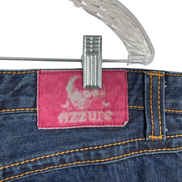 Azzure Voodoo Collection Wide Leg Dark Blue Wash Men's Blue Jeans Size 40 - Picture 7 of 8